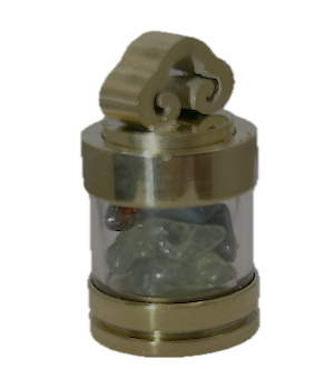 Stainless Steel Bottle Golden Pendant