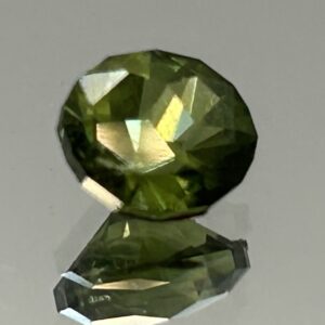 Green Sapphire – Olive Keel Oval Cut