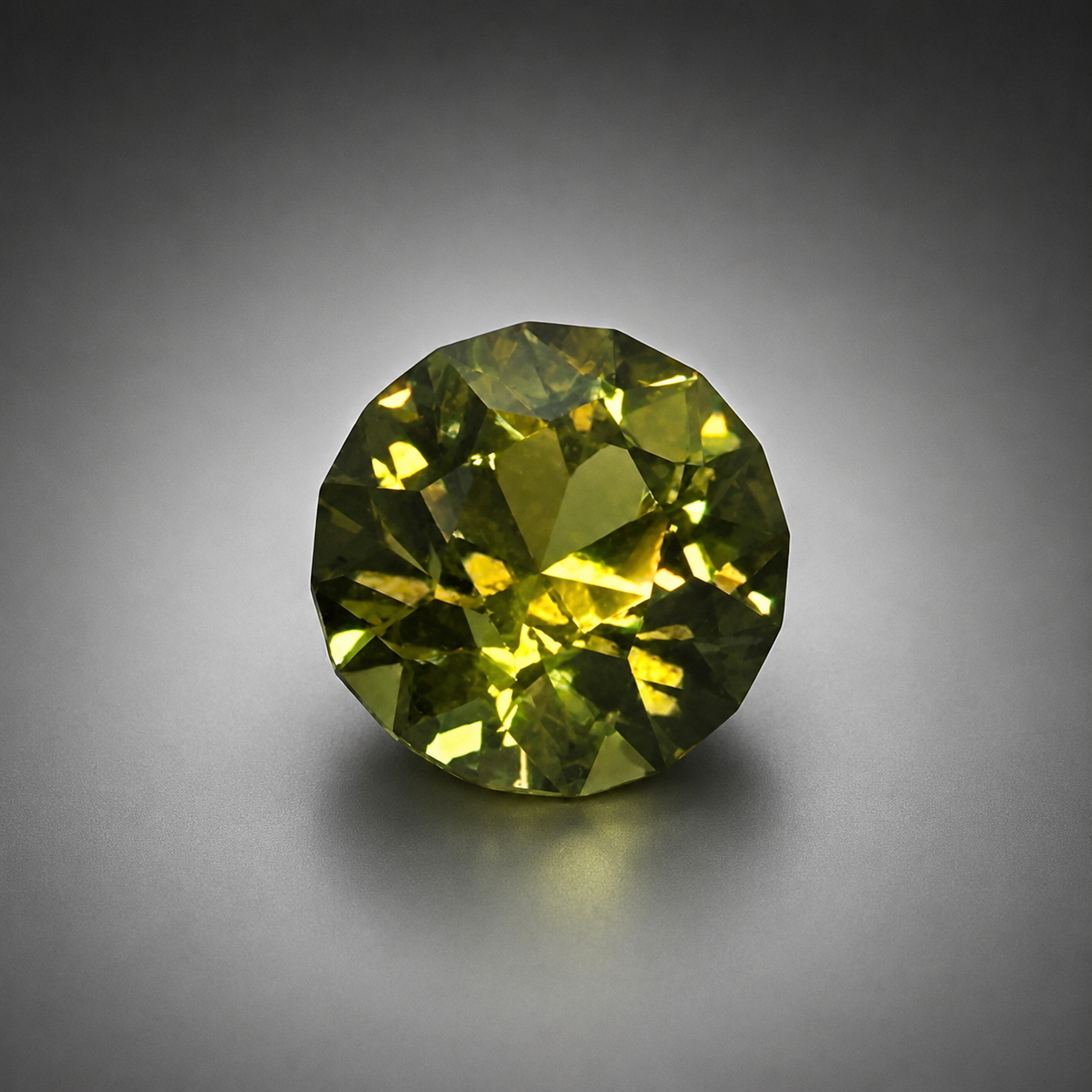 Green Sapphire – Standard Round Brilliant Cut